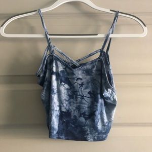 Blue Tie Dye Crop